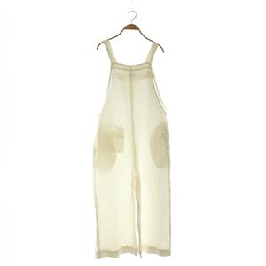 Lisiere オールインワン オーバーオール リネン 36 S 白 ホワイト