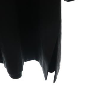 ENFOLD ダブルクロスフーディチュニック パーカー 七分袖 38 黒 ブラック