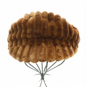 ISABEL MARANT キャスケット 帽子 フェイクファー 茶 ブラウン /BB OF