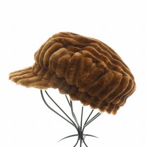 ISABEL MARANT キャスケット 帽子 フェイクファー 茶 ブラウン /BB OF