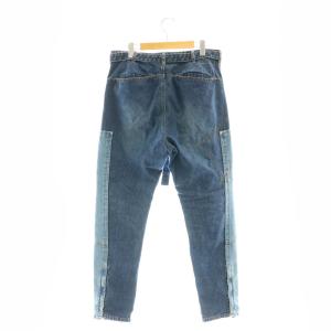 sacai ベルデットダブルニーデニムパンツ ジーンズ 3 L インディゴブルー 21-02513M