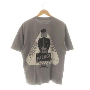 PALACE PALACE PORTER TRI-FERG BELL BOY Tシャツ カットソー 半袖 プリント L グレージュ マルチカラー