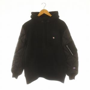 チャンピオン Champion AD2023 スウェットカスタマイズ×エステルリップストップキルティパーカー