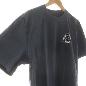 PALACE TRI-RIPPED Tシャツ カットソー 半袖 コットン L 紺 ネイビー