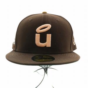 NEW ERA UNION 5 PANEL CAP 5パネルキャップ 59FIFTY 帽子 ロゴ 刺繍 61.5cm 茶 ブラウン