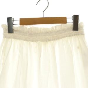 JOURNAL STANDARD relume 23AW コットンボイルタック刺繍ロングスカート フレア F 白 ホワイト /HK OS