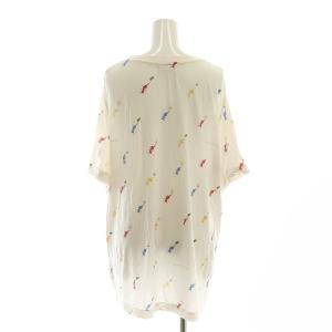 gelato pique 23AW PIKMIN セットアップ 上下 ルームウェア Tシャツ カットソー 半袖 ショートパンツ 総柄 F 白 ホワイト