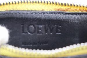 LOEWE コインケース 小銭入れ アナグラム L字ファスナー レザー マルチカラー