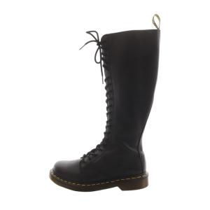 Dr.Martens 20ホール ロングブーツ レースアップ レザー UK5 24cm 黒 ブラック 1B60 /AK14 SH