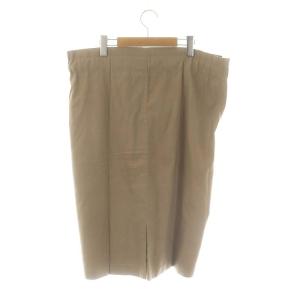 me ISSEY MIYAKE 22AW ウエストベルトデザインスカート ロング ミモレ フレア ベージュ /DO OS SH