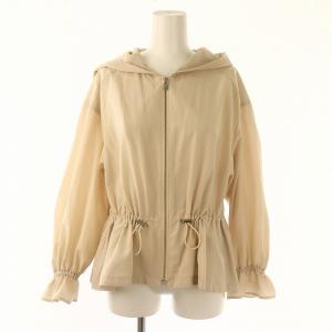 22SS ライトフーデッドブルゾン マウンテンパーカー ジップアップ ドロスト 36 ベージュ /ES