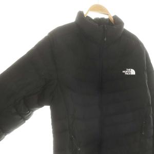 THE NORTH FACE サンダージャケット ダウンジャケット スタンドカラー ナイロン ジップアップ XL 黒 ブラック NYW81812