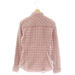 BURBERRY BLUE LABEL チェック 長袖シャツ ブラウス 長袖 フロントボタン コットン 38 S ピンク