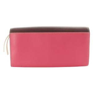 Chloe WALDEN レザー 長財布 ロゴ ボルドー ピンク