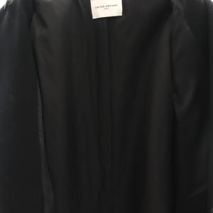 UNITED ARROWS 24AW スタンドカラー ミドルコート 36 ブラック