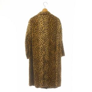Lisiere L'Appartement レオパードコート フェイクファーコート チェスターコート アウター ロング ベージュ 茶色 ブラウン /ES