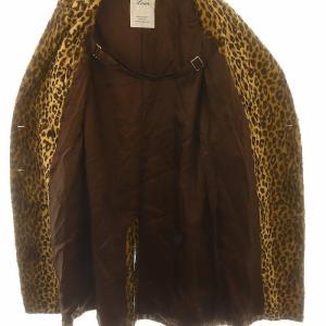 Lisiere L'Appartement レオパードコート フェイクファーコート チェスターコート アウター ロング ベージュ 茶色 ブラウン /ES