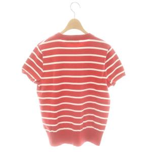 POLO RALPH LAUREN ボーダーサマーニットトップス カットソー 半袖 LG 赤 レッド 白 ホワイト