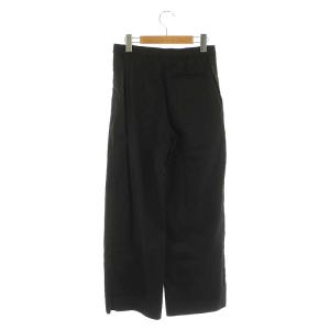 Theory 23SS ECO CRUNCH WASH WIDE PULL ON GD パンツ ワイド リネン イージー S 黒 ブラック