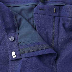 Theory W SP SAXONY TREECA GB パンツ テーパード スラックス センタープレス 2 M 紺 ネイビー