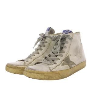 GOLDEN GOOSE フランチィ FRANCY スニーカー ハイカット レザー 37 24cm 白 ホワイト