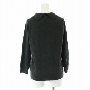 MARGARET HOWELL JOHN SMEDLEY ポロニットプルオーバー カットソー 長袖 ウール 2 M グレー