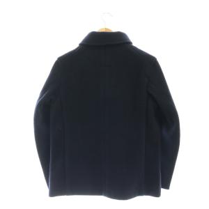 DANTON 丸襟ウールモッサジャケット シングル 38 紺 ネイビー