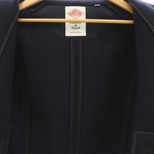 DANTON 丸襟ウールモッサジャケット シングル 38 紺 ネイビー