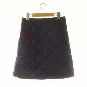 Columbia エンジョイマウンテンライフラップスカート ミニ 台形 中綿 M 紺 ネイビー