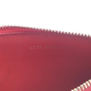 ANYA HINDMARCH アニヤハインドマーチ カードケース 小銭入れ レザー 赤 レッド
