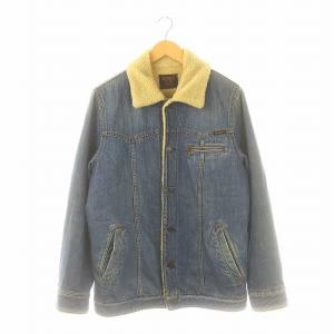 KINKY JEANS ボア デニムジャケット アウター ブルゾン 青 ブルー /YQ OS