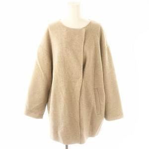 ハミルトン HAMILTON ダブルフェイスウールショートコクーンコート アウター F ベージュ /YQ