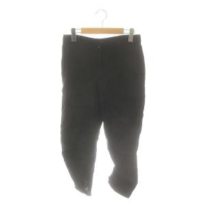 コムコム AD2012 パンツ スリム ジッパーフライ リネン XS 黒 ブラック /DO OS