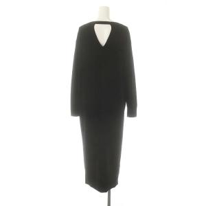 Grace Class 24AW ナンバーモチーフニットワンピース ビジュー パール装飾 36 ブラック