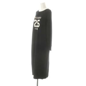 Grace Class 24AW ナンバーモチーフニットワンピース ビジュー パール装飾 36 ブラック