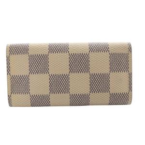 LOUIS VUITTON ダミエ アズール ミュルティクレ4 キーケース アイボリー 紺 ネイビー N60386 /SR3 OH