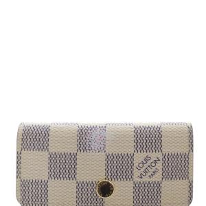 LOUIS VUITTON ダミエ アズール ミュルティクレ4 キーケース アイボリー 紺 ネイビー N60386 /SR3 OH