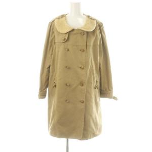 ボアカラーチュニックコート ステンカラー 総裏地 FL5 ベージュ /MI OS SH