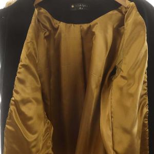 franche lippée ブラック black レオパードカラーウールコート ノーカラー ミドル丈 アウター FL5 黒 茶 ブラック