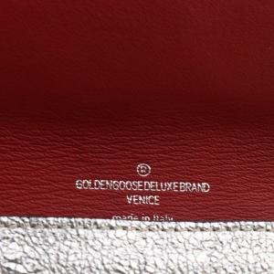 GOLDEN GOOSE 長財布 二つ折り レザー シルバー色