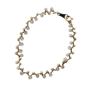 パール ブレスレット ビーズ K10YG 1.5g ゴールドカラー