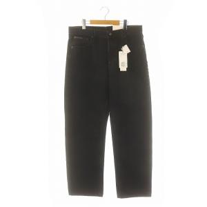 近年モデル 90sストレート ブラックジーンズ デニムパンツ W34 L32 濃紺 ネイビー 40EM716