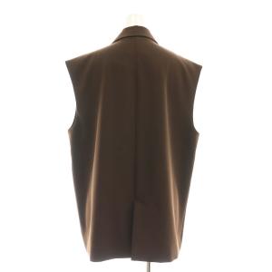 Ameri VINTAGE STUDIOUS別注 タイトティアードスカートセットアップ 上下 ベスト ダブル ロング M 茶 ブラウン