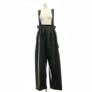 アメリ AMERI 24SS LIKE WORKER SYNTHETIC LEATHER PANTS パンツ サロペット ワイド