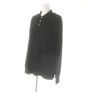 ENFOLD POLO LAYERED PULLOVER Knit ニット セーター 長袖 ウール 38 黒 ブラック