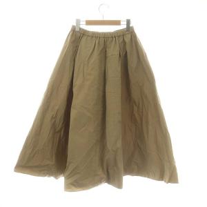 Plage 24AW typewriter cropped スカート ロング マキシ丈 フレア イージー 038 ベージュ