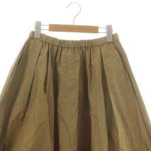 Plage 24AW typewriter cropped スカート ロング マキシ丈 フレア イージー 038 ベージュ