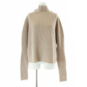 クロップドウールタートルプルオーバー ニット セーター 長袖 F ベージュ