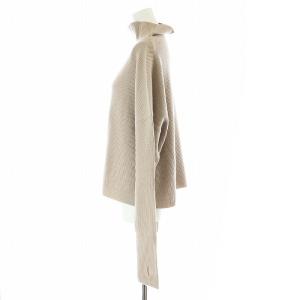 IENA クロップドウールタートルプルオーバー ニット セーター 長袖 F ベージュ