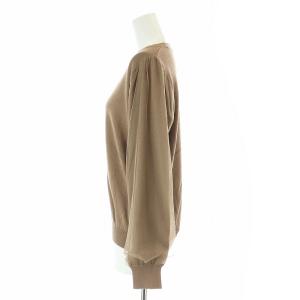 Spick&Span 24AW チュールスリーブニットプルオーバー カットソー 長袖 クルーネック F 茶 ブラウン 24080200905040